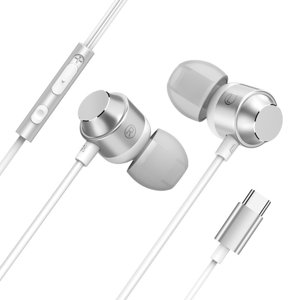 Amdohai Type-C Wired Headphones Magnetic Suction In-ear Earbuds Music Earphone Sports Headsets with Microphone