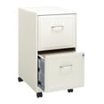thumbnail image 1 of Space Solutions 18" Deep 2 Drawer Mobile Letter Width Vertical File Cabinet, Pearl White, 1 of 9