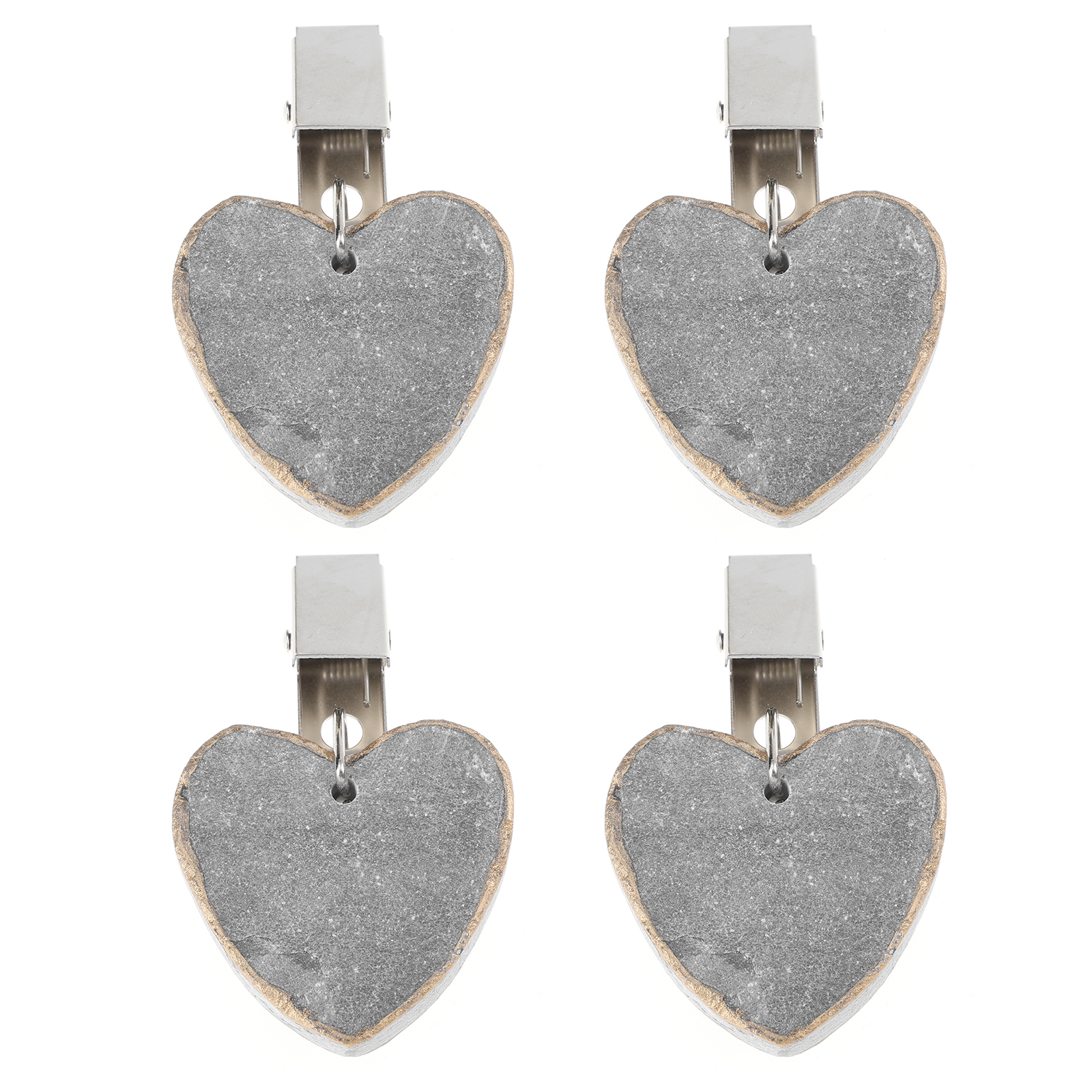 Miangastore Tablecloth Weights Clips White Marble 4Pcs 2.75x1.57x0.39 Inch