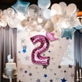 thumbnail image 3 of Mefallenssiah Summer Party Hawaii Palm Tree Party Pineapple Film Balloons Decoration Set 16'', 3 of 5