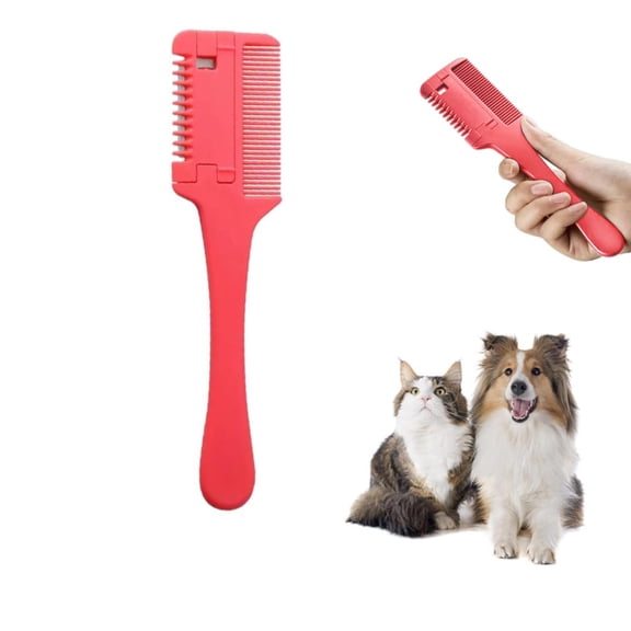 Women Fashion Hair Comb For Dogs Cats For Hair Cutting With 10 Extra Combs For Hair Cutting Premium Pet Knotting Comb Hair For Cutting Hair Grooming Comb