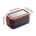 thumbnail image 3 of Insulated Sealed Portable Lunch Box For Office Home Workers, Microwave Safe Food Grade, Stainless Steel Design, Commuter Travel, Easy Cleanup, Food Storage Containers Set, 3 of 9