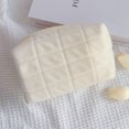 thumbnail image 4 of Jolie Trousse Cosmétique en Blocs de Peluche Grande Capacité Sacs à Carreaux Maquillage, 4 of 8