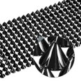 thumbnail image 4 of Unique Bargains Black Sew Stitch on Cone Spikes Studs Plastic Flat Back Spike Rivet Punk Trim Ribbon (2 Yards), 4 of 6