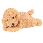 Beige Teddy Bear Dog Plush Toy For Children Cuddling Companion Decor 28Cm Size