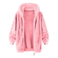 thumbnail image 4 of TIMIFIS Men's Heavyweight Fuzzy Jacket Zip Up Sweatshirt Coat Fashion Fleece Warm Jacket, 4 of 5