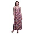thumbnail image 1 of Bimba Robe Longue Maxi à Bretelles Spaghetti Ajustables à Imprimé Floral, Tenue de Plage d'Été - Moyen, 1 of 6