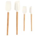 thumbnail image 2 of Oleegame 2PC Kitchen Utensils Set Four Piece Set Silicone Soft Scraper Food Grade High Temperature Multifunctional Household Baking Set Shovel Cake Spatula Yellow, 2 of 9