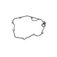 thumbnail image 1 of Motorcycle Engine Left And Right Side Cover Box Gasket For YAMAHA DT230 MT250 HJ250H, 1 of 7