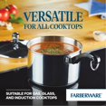 thumbnail image 3 of Farberware Classic Series Stainless Steel Sauce Pan with Lid, 3-Quart, Stainless Steel Pans, Induction Cookware, 3 of 9