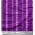 thumbnail image 1 of Soimoi Modal Satin Fabric Leaves & Swirl Block Fabric Prints by Yard 42 Inch Wide, 1 of 1