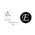 thumbnail image 1 of pitrice 1 Pair Men's Letter Cufflink Wedding Formal Initial Alphabet Stainless Steel Cufflink, Letter E, 1 of 6