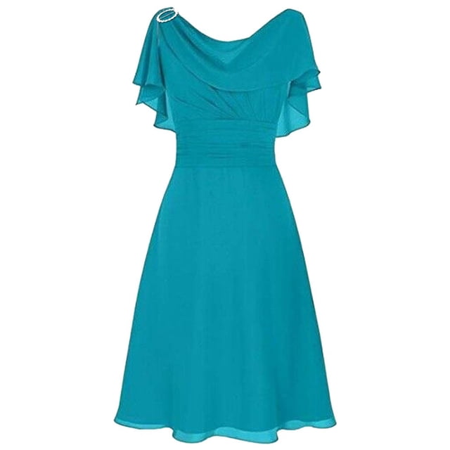 RKSTN Robes d'Invitée de Mariage pour Femmes Formelles Demoiselle d'Honneur Taille Haute Fête Bal Robe de Cocktail