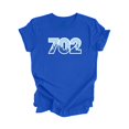 thumbnail image 1 of 702 Las Vegas Nevada USA Area Code City Skyline Gift - Unisex T-Shirt - Inspired X, 1 of 1