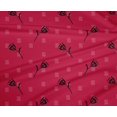 thumbnail image 4 of oneOone Polyester Lycra Fabric Line & Floral Block Print Sewing Fabric BTY 56 Inch Wide, 4 of 4