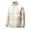 Beige, variant on AnuYalue Men's Full Zip Puffer Jackets Big and Tall Quilted Down Coat Warm Thicken Winter Outwear Stand Collar Soild Color Coats