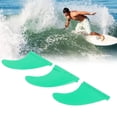 thumbnail image 3 of PVC Surfboard Fins, 3pcs Waterproof Sturdy Thruster Fins Environmental Friendly  for Stand Up Paddle Green, 3 of 7