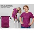 thumbnail image 5 of oneOone Georgette Viscose Dark Magenta Fabric Animal Craft Projects Decor Fabric Printed By The Yard 42 Inch Wide, 5 of 5