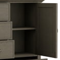thumbnail image 4 of Simpli Home Redmond Wood 39" Transitional Medium Cabinet in Farmhouse Gray, 4 of 6