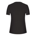 thumbnail image 5 of LSLJS Womens T Shirts Women's Fashion Casual Round Neck Pleated Solid Color Button Top Blouse, 5 of 5