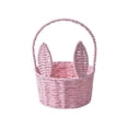 thumbnail image 1 of Lksixu Easter Baskets for Kids, Small Rattan Woven Easter Bunny Basket with Handle, Portable Lightweight Easter Eggs Hunting Basket Rustic Farmhouse Decorative Flower Basket Spring Decor for Home, 1 of 9
