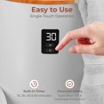 thumbnail image 4 of SereneLife Single Touch Towel & Blanket Warmer with Fragrant Disc Holder and LED Ring, Automatically Shut off Feature, Built-in Timer to Heat Towels for 15, 30, 45, or 60 minutes (Gray / Bamboo), 4 of 5