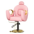 thumbnail image 1 of GloryStar Chaise de Coiffure Professionnelle Dotée d'Une base Hydraulique pour le Réglage de la Hauteur, d'Un Appui-Tête, d'Un Repose-Pieds et d'Un Siège Inclinable Pivotant à 360 Degrés, Parfaitement Conçue pour les Barbiers, 1 of 8