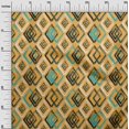 thumbnail image 3 of oneOone Cotton Poplin Mustard Yellow Fabric Geometric Craft Projects Decor Fabric Printed By The Yard 56 Inch Wide, 3 of 5