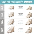 thumbnail image 2 of Dog Stairs for Small Dogs .” H Pet Step with Leakproof Cover High Density Foam Cat Ramp for Couch Sofa or Chair Lightweight Durable Comfort .x.x Step, 2 of 7