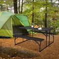 thumbnail image 3 of Costway Foldable Picnic Table Bench Set Outdoor Camping for Patio & Backyard Black, 3 of 10