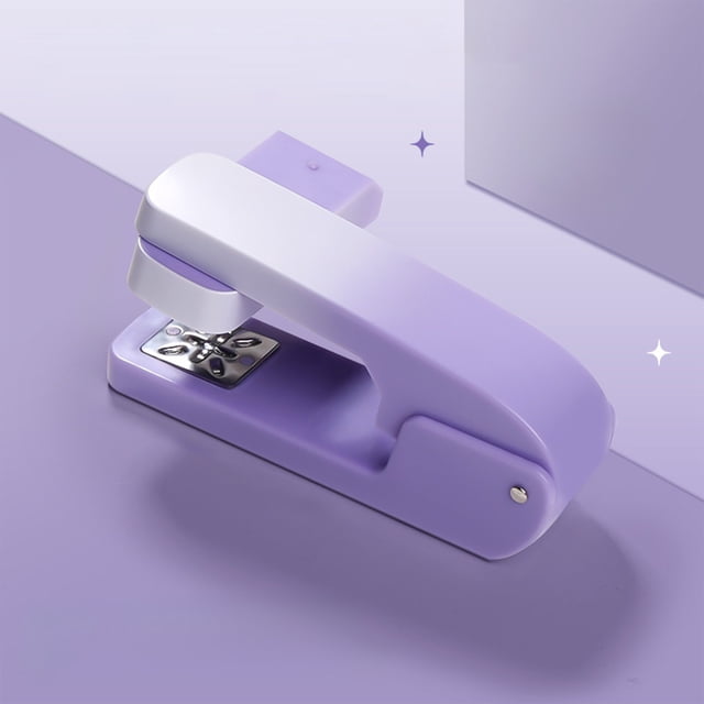 PEONAVET Plastic Stapler Stapler 360 Degree Rotatable Office Stapler Needle High Value Home Type Can Be Set In The Seam Stationery