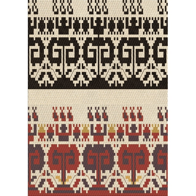 Ahgly Company Tapis Rectangulaire Lavable en Machine Rouge Vermillon, 3 Pieds x 5 Pieds