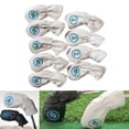 thumbnail image 4 of jinwen Housse de Protection Imperméable pour Club de Golf en PU, Tête Universelle, Blanc, 4 of 9