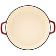 thumbnail image 3 of Cuisinart Chef's Classic Enameled Cast Iron 7-Quart Round Covered Casserole, Cardinal Red, 3 of 5