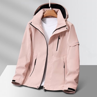 Pisexur Womens Softshell Ski Jacket With Removable Hood, Fleece Lined and Water Repellent Outdoor Winter Coat S-5XL