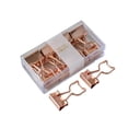 thumbnail image 1 of Baohd 1/2/3/5 12x Documents In Order - Metal Binder Clips For Elliot Folder Widely Shape Metal Binder Clips Kitty. - Rose gold 1 Pc, 1 of 6