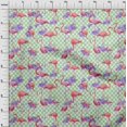thumbnail image 4 of oneOone Polyester Spandex Pink Fabric Check & Toucan Craft Projects Decor Fabric Printed By The Yard 56 Inch Wide, 4 of 4