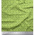 thumbnail image 1 of Soimoi Green Poly Georgette Fabric Brush Stroke Abstract Printed Fabric 1 Yard 42 Inch Wide, 1 of 3
