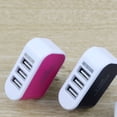 thumbnail image 4 of Universal Candy Color 3 USB Multi-Port ; Wall Wall Charger US Plug Wall Adapter Cube Block AC 110-220V 5V, 4 of 4