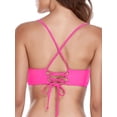 thumbnail image 2 of RELLECIGA Women's Strappy Longline Triangle Bikini Top, 2 of 6