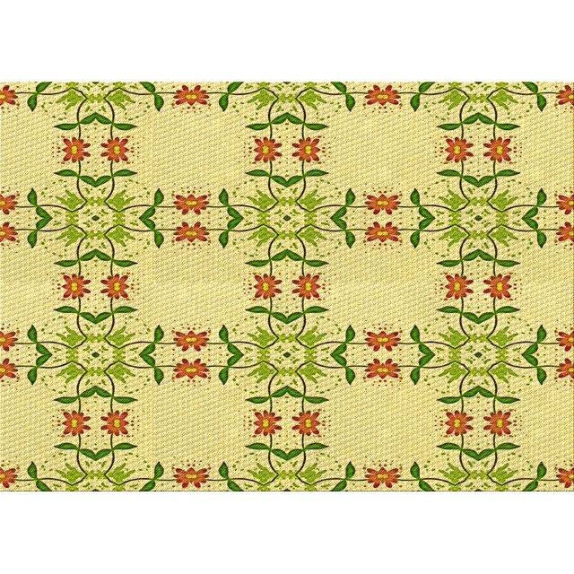 Ahgly Tapis Rectangulaire Lavable en Machine Intérieur Transitionnel Brun Doré Foncé, 5 Pieds x 7 Pieds