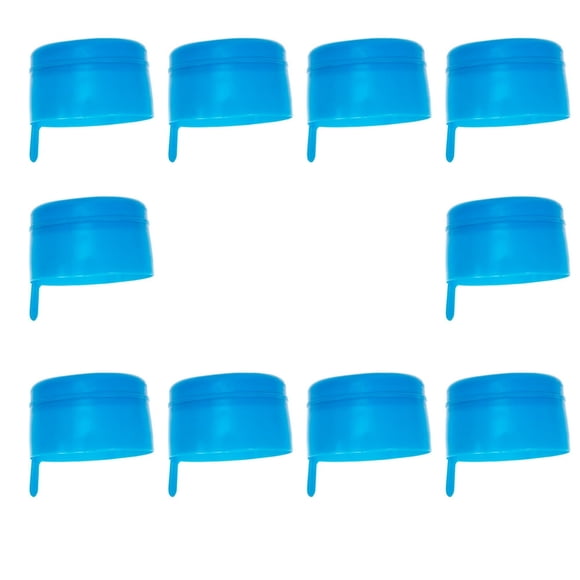 YOPTOP 10 Pcs Water Bottles Plastic 5 Gallon Jug Sports Handle Sealing Cap