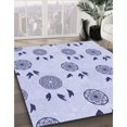 thumbnail image 3 of Ahgly Company Tapis d'Intérieur Lavable en Machine Carré Lavande Bleu, 8 Pieds Carré, 3 of 7