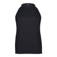 thumbnail image 4 of Women's Tops Sexy Hollow Halter Round Neck Vest Solid Color Sleeveless Tops, 4 of 7