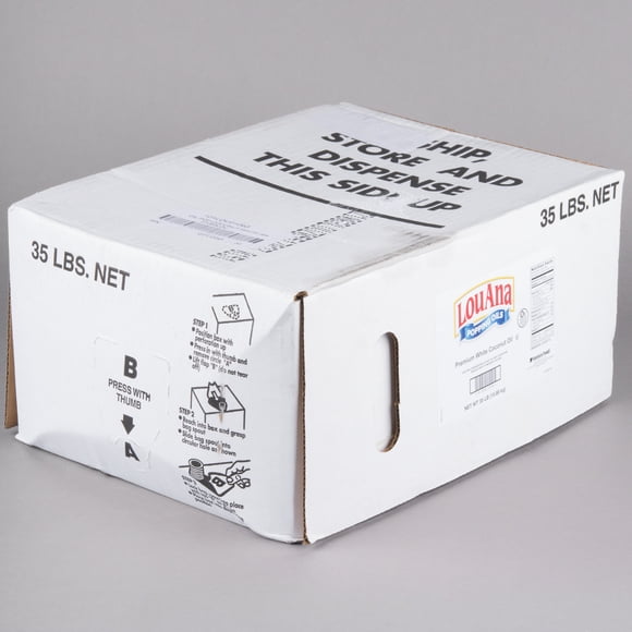 LouAna 35 lb. Bag-in-Box White Coconut Oil