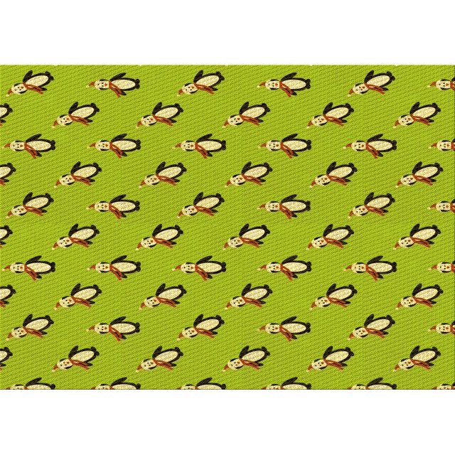 Ahgly Company Machine Washable Indoor Rectangle Transitional Olive Green Area Rugs, 2' x 3'