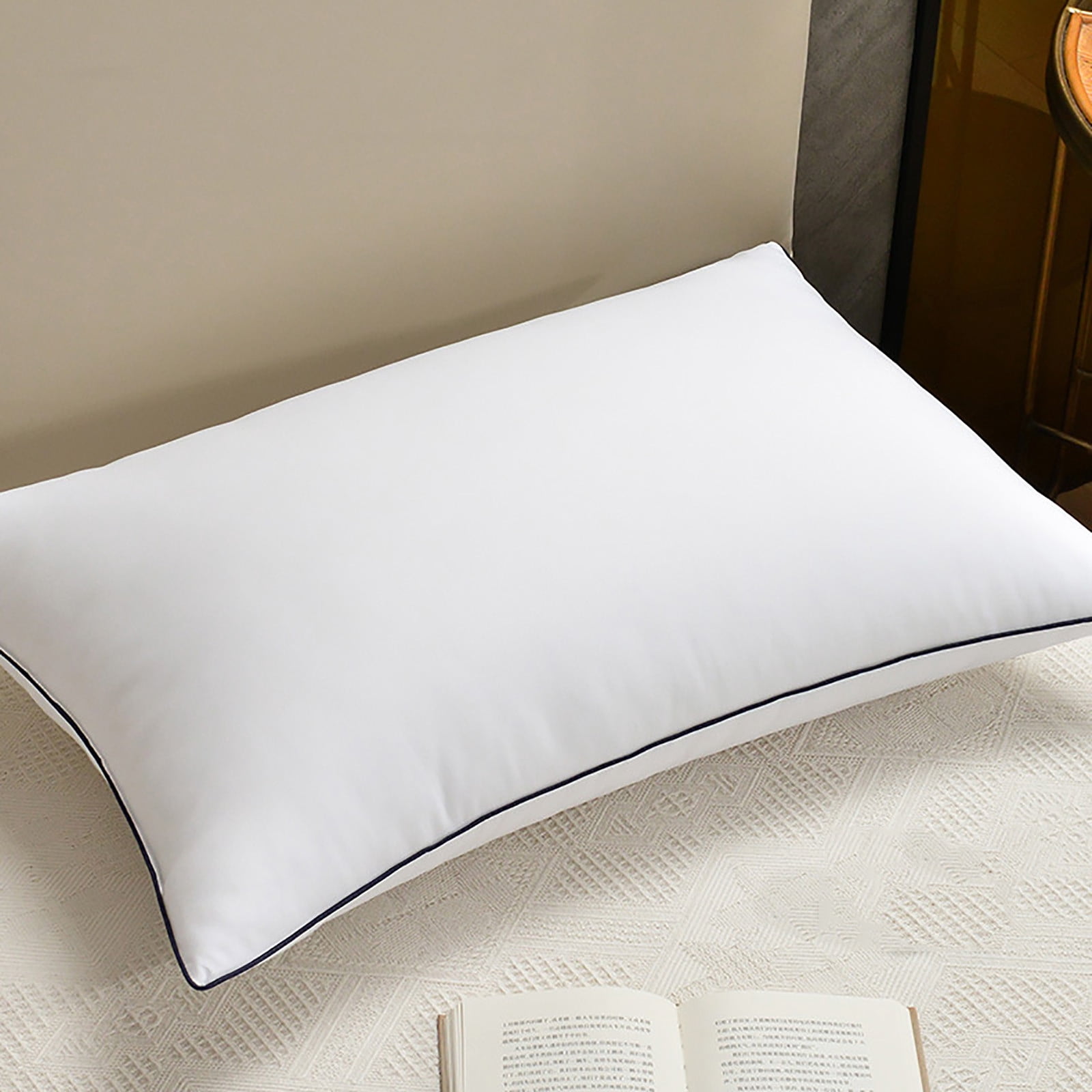 Birdeem Adjustable Hotel Pillow Core with Detachable Cover, Medium Firm Support for All Sleep Positions, Good Elasticity and Balanced Fill, Size 19x29 Inches