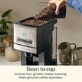 thumbnail image 4 of Cuisinart Coffee Maker, Custom Grind and Brew Single Cup Coffee Maker, 6 Cup Sizes, Built-in Stainless Steel Burr Mill, 4 of 10