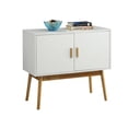 thumbnail image 2 of Convenience Concepts Table Console de Rangement Oslo, Fini Bois Blanc, 2 of 6