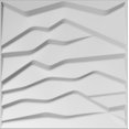 thumbnail image 1 of Dundee Deco's Paintable Off White Abstract Hills Fiber 3D Wall Panel, 1.6 ft X 1.6 ft, Interior Design Wall Paneling Decor Commercial and Residential Application, 2.6 sq.ft. each, 5-Pack, 1 of 4